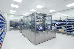 A room full of medical materials